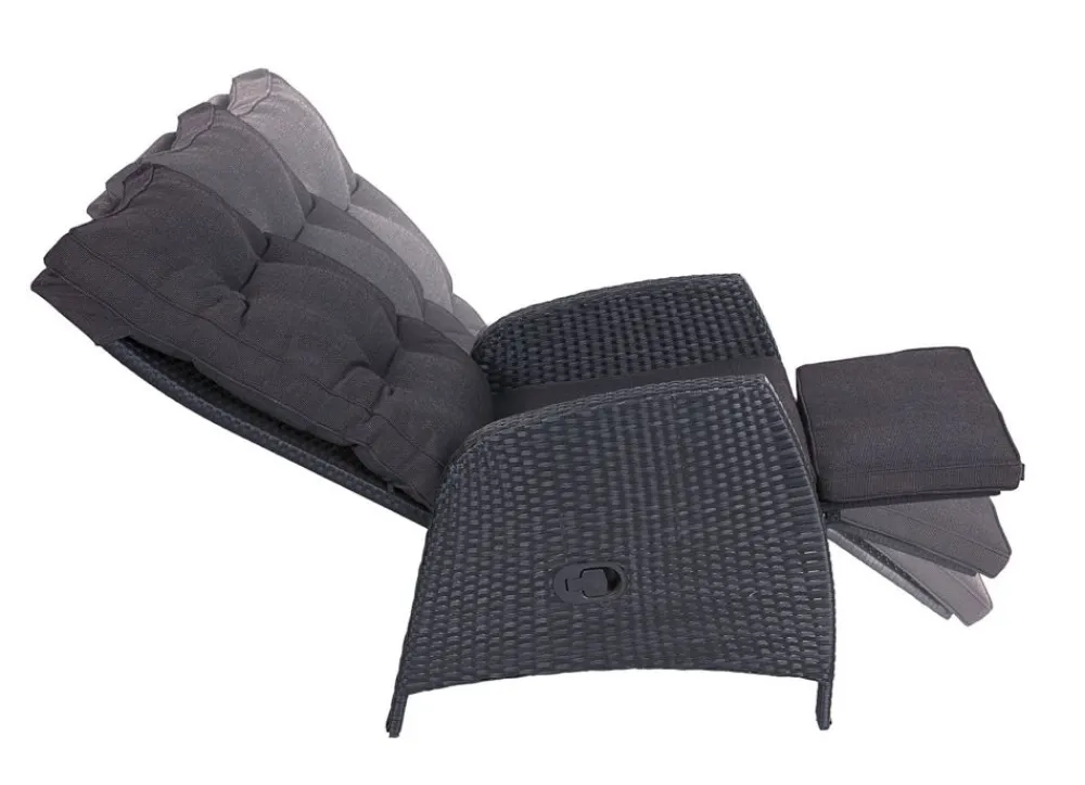 TP Gartenstühle^Loungesessel 61,5X107X70Cm 2Er-Set Anthrazit