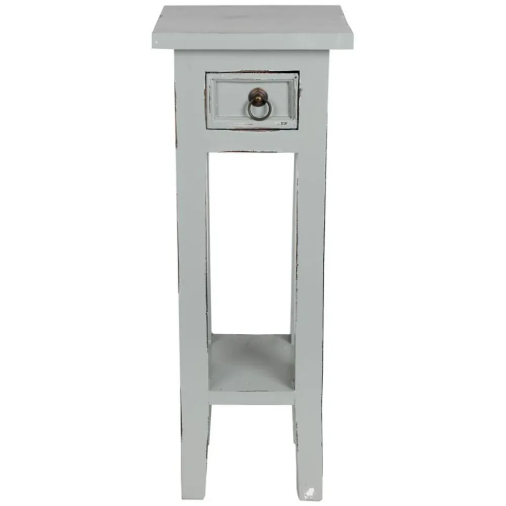 TP Beistelltische^Mahagoni-Beistelltisch 25X66X24,5Cm Grau