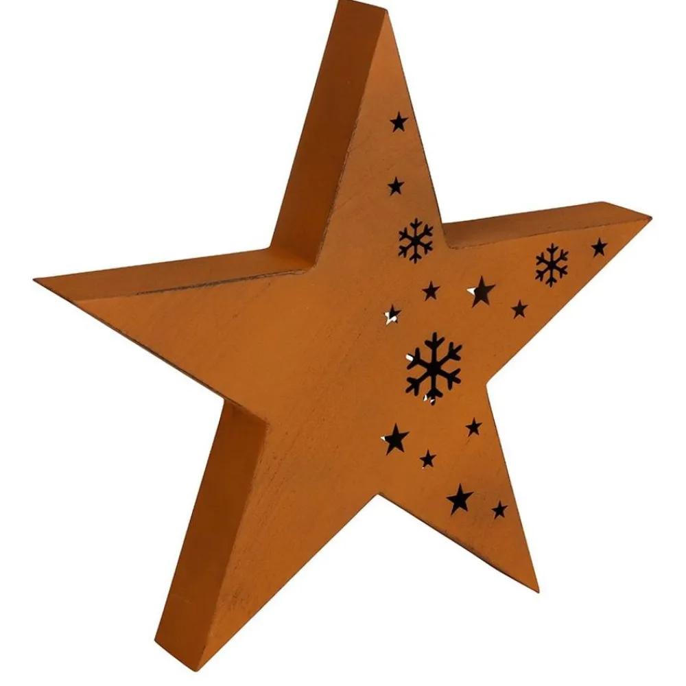 TP Gartenfiguren^Metall-Deko Stern Im Cut-Out Design