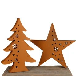 TP Gartenfiguren^Metall-Deko Stern Im Cut-Out Design