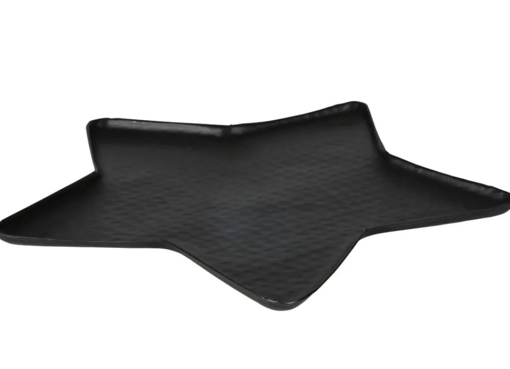 TP Bretter Und Tabletts^Metall-Dekotablett Stern 36Cm Schwarz