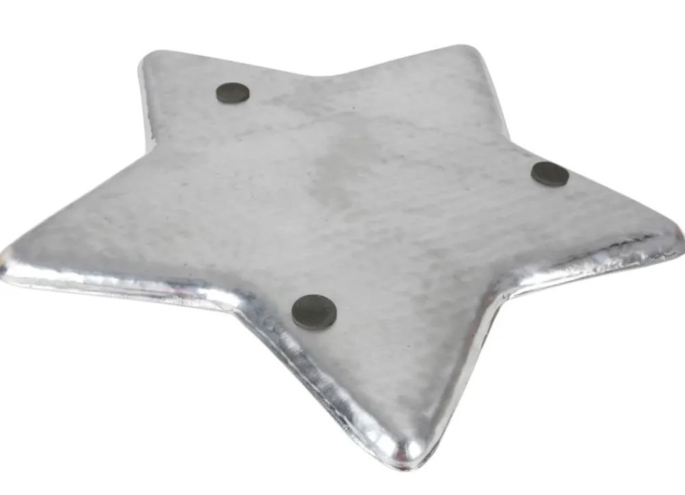 TP Bretter Und Tabletts^Metall-Dekotablett Stern 36Cm Silber
