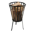 TP Grill Und Barbecue^Metall-Feuerkorb 34X35Cm Schwarz