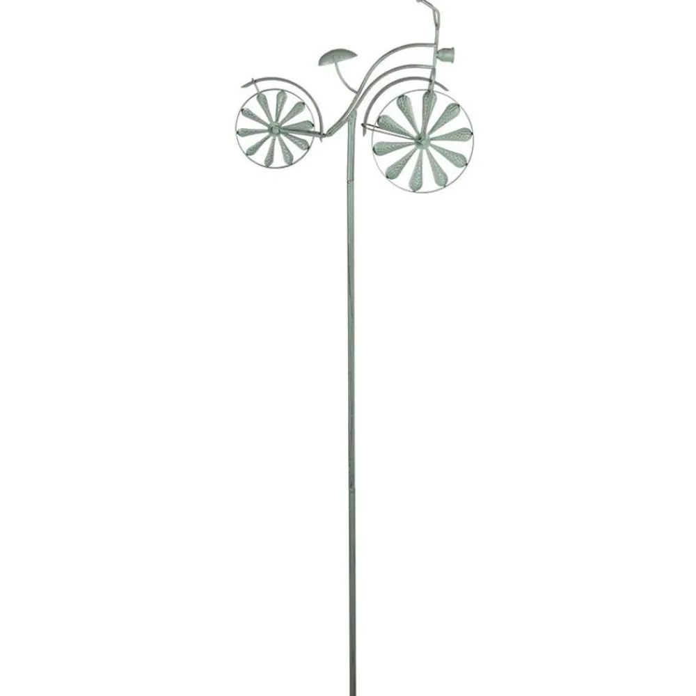 TP Gartenstecker^Metall-Gartenstab Fahrrad 160Cm Antik-Grun