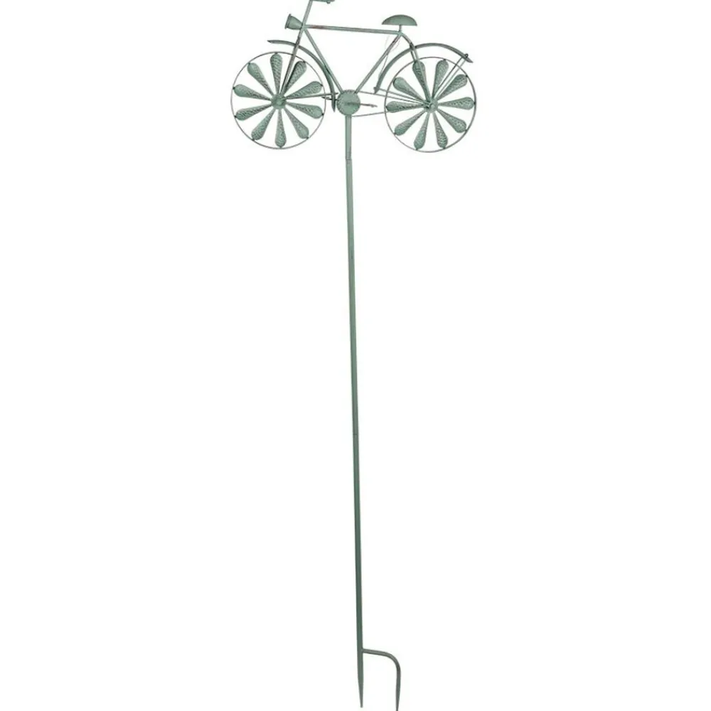 TP Gartenstecker^Metall-Gartenstab Fahrrad 160Cm Antik-Grun