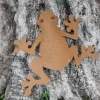TP Gartenfiguren^Metall-Wanddeko Frosch Rusty 32X30Cm Rostbraun