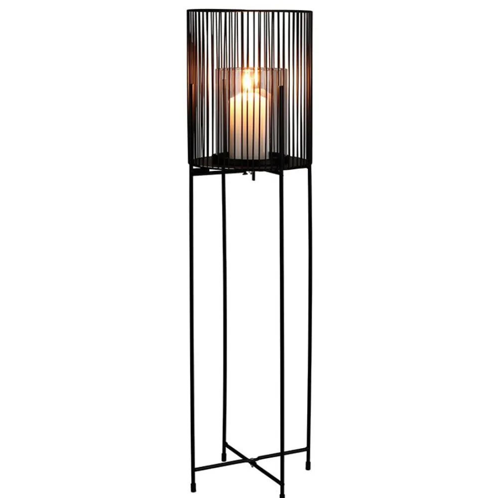 TP Laternen Und Kerzenhalter^Metall-Windlicht Mit Glaseinsatz 73Cm