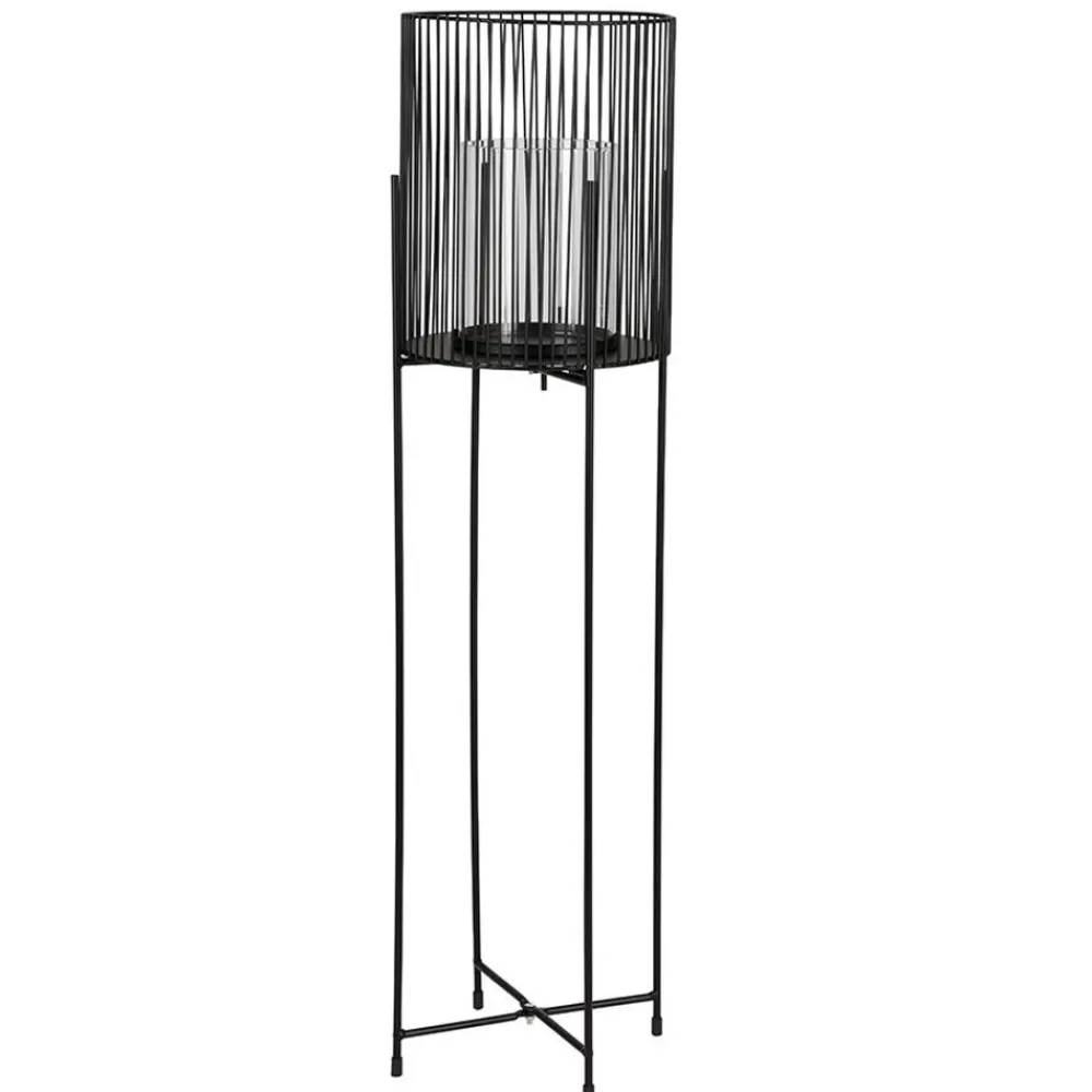 TP Laternen Und Kerzenhalter^Metall-Windlicht Mit Glaseinsatz 73Cm