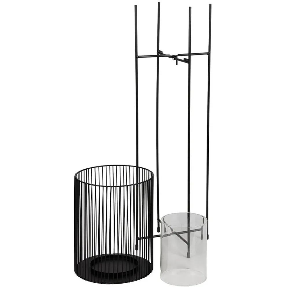 TP Laternen Und Kerzenhalter^Metall-Windlicht Mit Glaseinsatz 73Cm