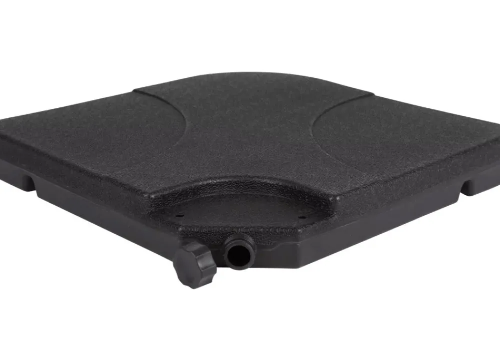 Sunny Moments Sonnenschirmständer^Modulare Ampelschirmplatten 4Er-Set Schwarz