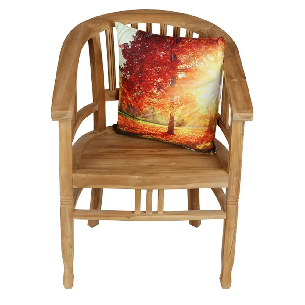 TP Textilien, Decken Und Kissen^Outdoorkissen Herbstbaum Mit Sonnenstrahlen 45X45Cm
