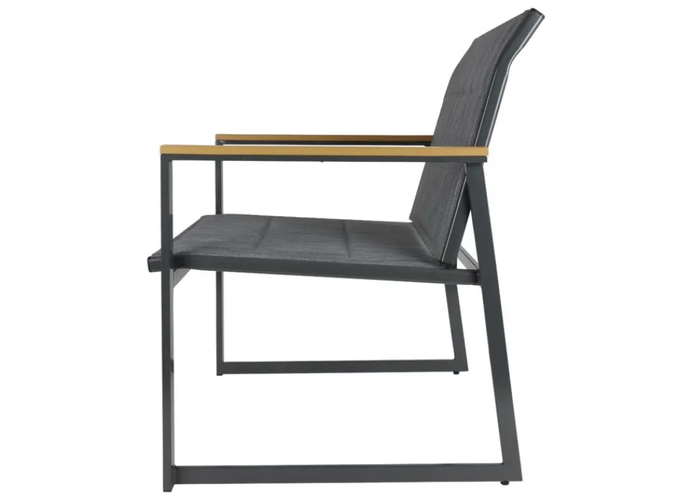 Sunny Moments Gartenstühle^Outdoor-Loungesessel Aus Metall Mit Textilbespannung 2Er-Set