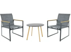 Sunny Moments Gartenstühle^Outdoor-Loungesessel Aus Metall Mit Textilbespannung 2Er-Set