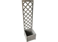 Grüner Jan Pflanzkübel^Pflanzkübel Mit Rankhilfe Aus Holz 38X38X146Cm Grau