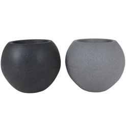 Pseudohersteller Pflanzkübel^Pflanztopf Kugel 34Cm Anthrazit
