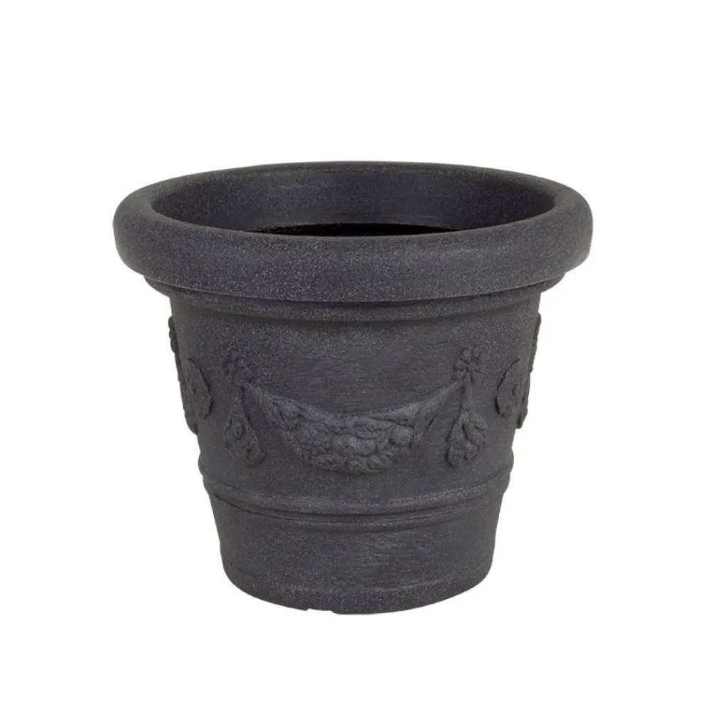 Pseudohersteller Pflanzkübel^Pflanztopf Siena 29X24Cm Anthrazit