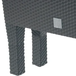 Prosperplast Hochbeete^Polyrattan-Blumenbank Mit Bewasserung 60X24,5Cm Anthrazit