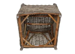 TP Sitzmöbel^Rattansessel Athena Mit Sitzkissen 4Er-Set Natural-Grey