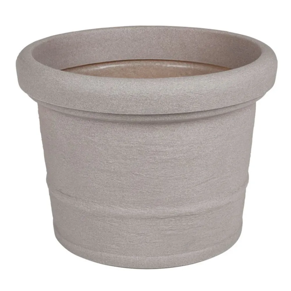 Pseudohersteller Pflanzkübel^Runder Pflanztopf Pistoia 40X30Cm Sand