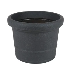 Pseudohersteller Pflanzkübel^Runder Pflanztopf Pistoia 40X30Cm Anthrazit