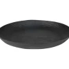 TP Vasen Und Schalen^Rundes Metall-Dekotablett 37Cm Schwarz
