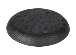 TP Vasen Und Schalen^Rundes Metall-Dekotablett 37Cm Schwarz