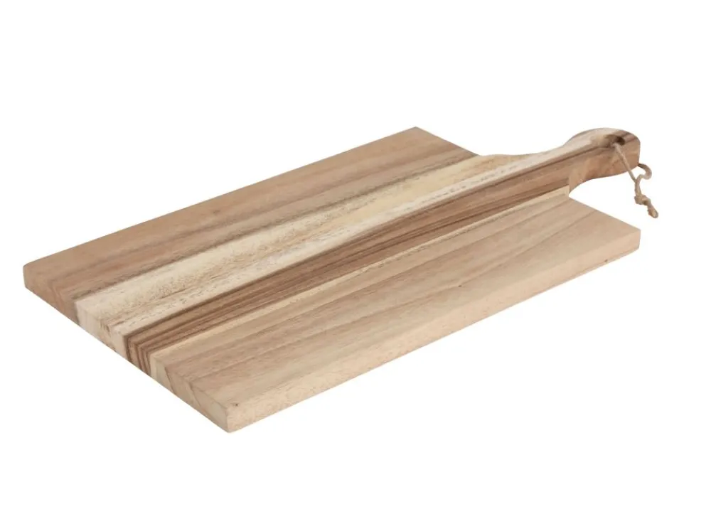 TP Bretter Und Tabletts^Schneid- Und Servierbrett Aus Akazienholz Mit Griff 41X27Cm