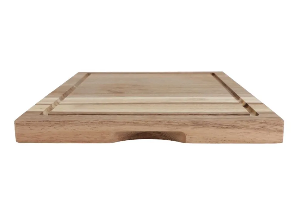 TP Bretter Und Tabletts^Schneid- Und Servierbrett Aus Akazienholz Mit Saftrinne 48X32,5Cm