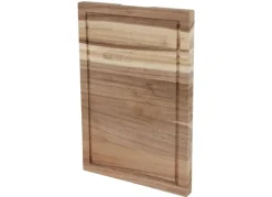 TP Bretter Und Tabletts^Schneid- Und Servierbrett Aus Akazienholz Mit Saftrinne 48X32,5Cm