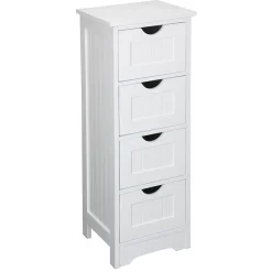 TP Wohnmöbel^Schrank Maine Mit 4 Schubladen 30X81,5X30Cm Weis