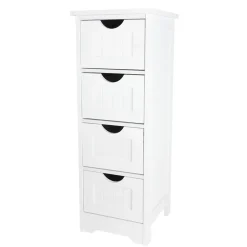 TP Wohnmöbel^Schrank Maine Mit 4 Schubladen 30X81,5X30Cm Weis