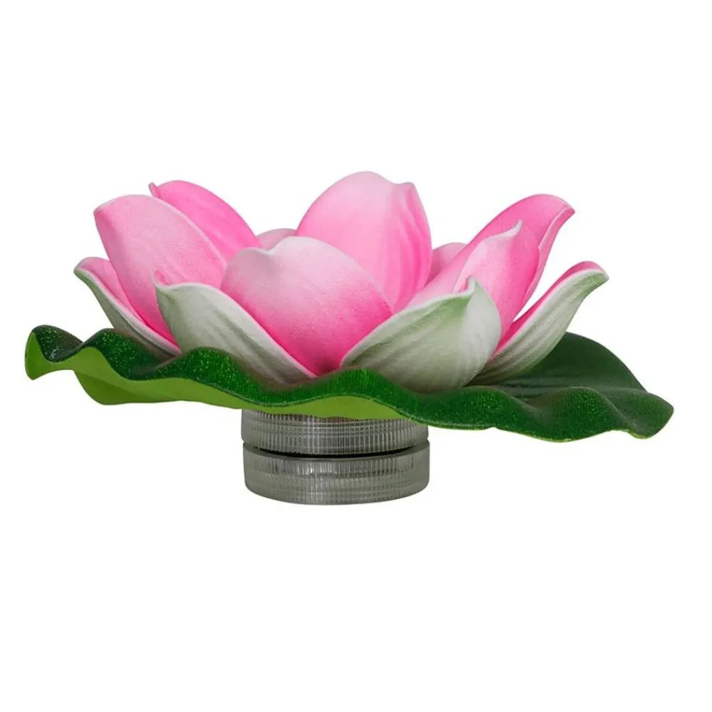 TP Leuchtdeko^Schwimmende Lotusblute Mit Led Farbwechsler 10Cm