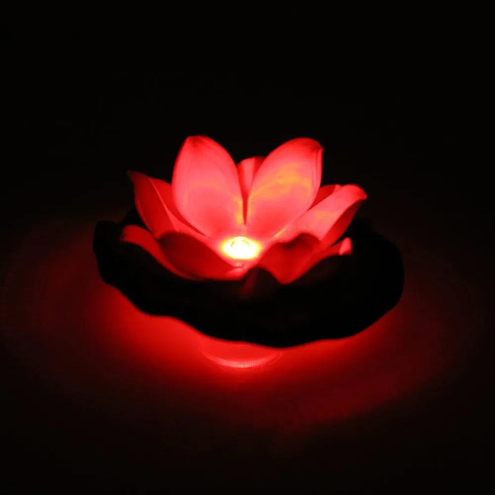 TP Leuchtdeko^Schwimmende Lotusblute Mit Led Farbwechsler 10Cm