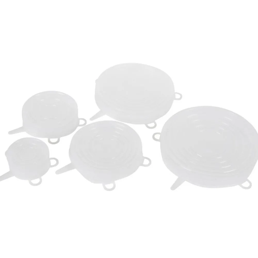 TP Küchenhelfer^Silikon-Deckel 5Er-Set