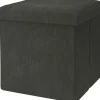 TP Sitzmöbel^Sitzhocker Aus Cordstoff 38X38X38Cm Grau