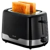 Skive Küchengeräte^ Toaster Schwarz/Edelstahl