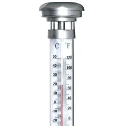 TP Leuchtdeko^Solar Garten-Thermometer