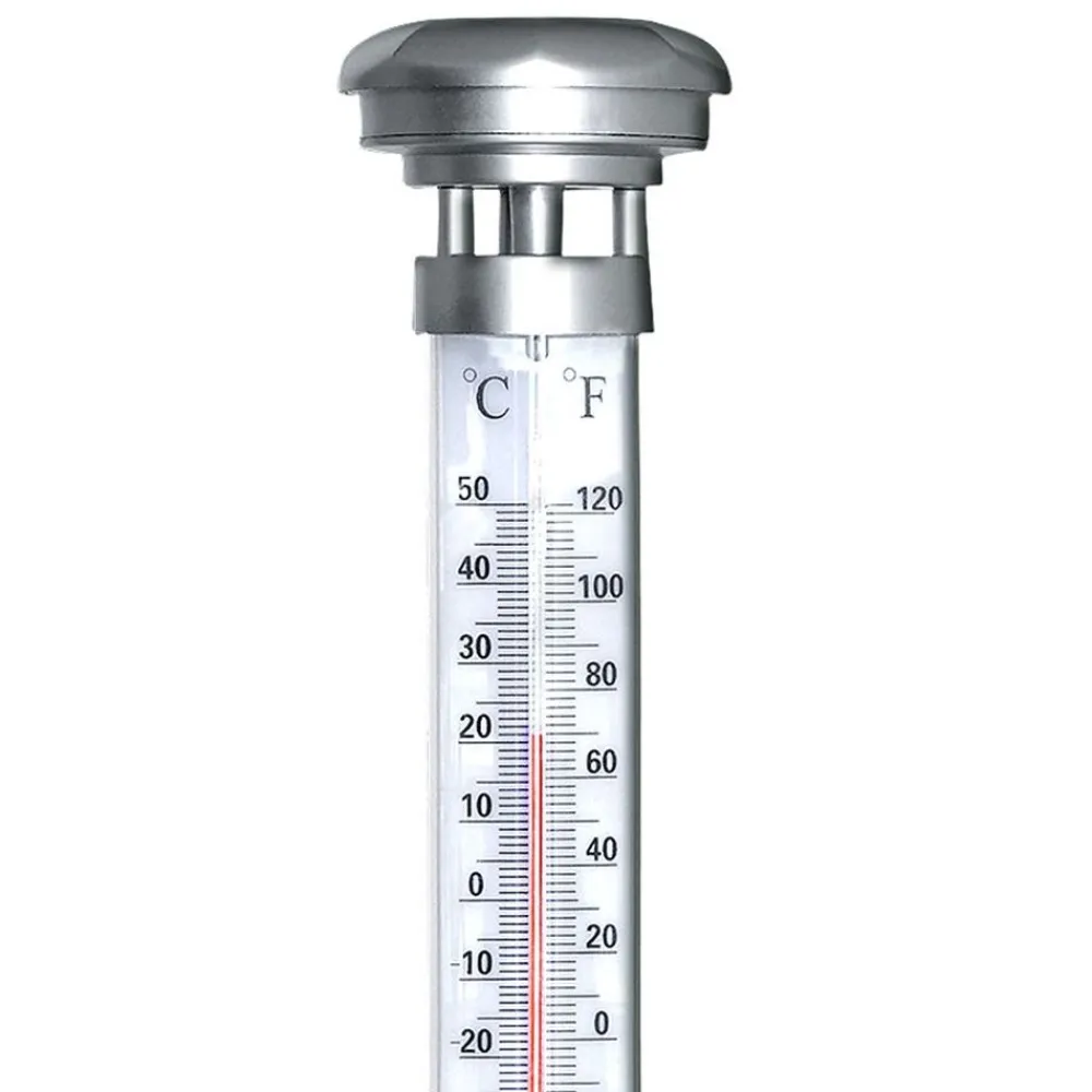 TP Leuchtdeko^Solar Garten-Thermometer