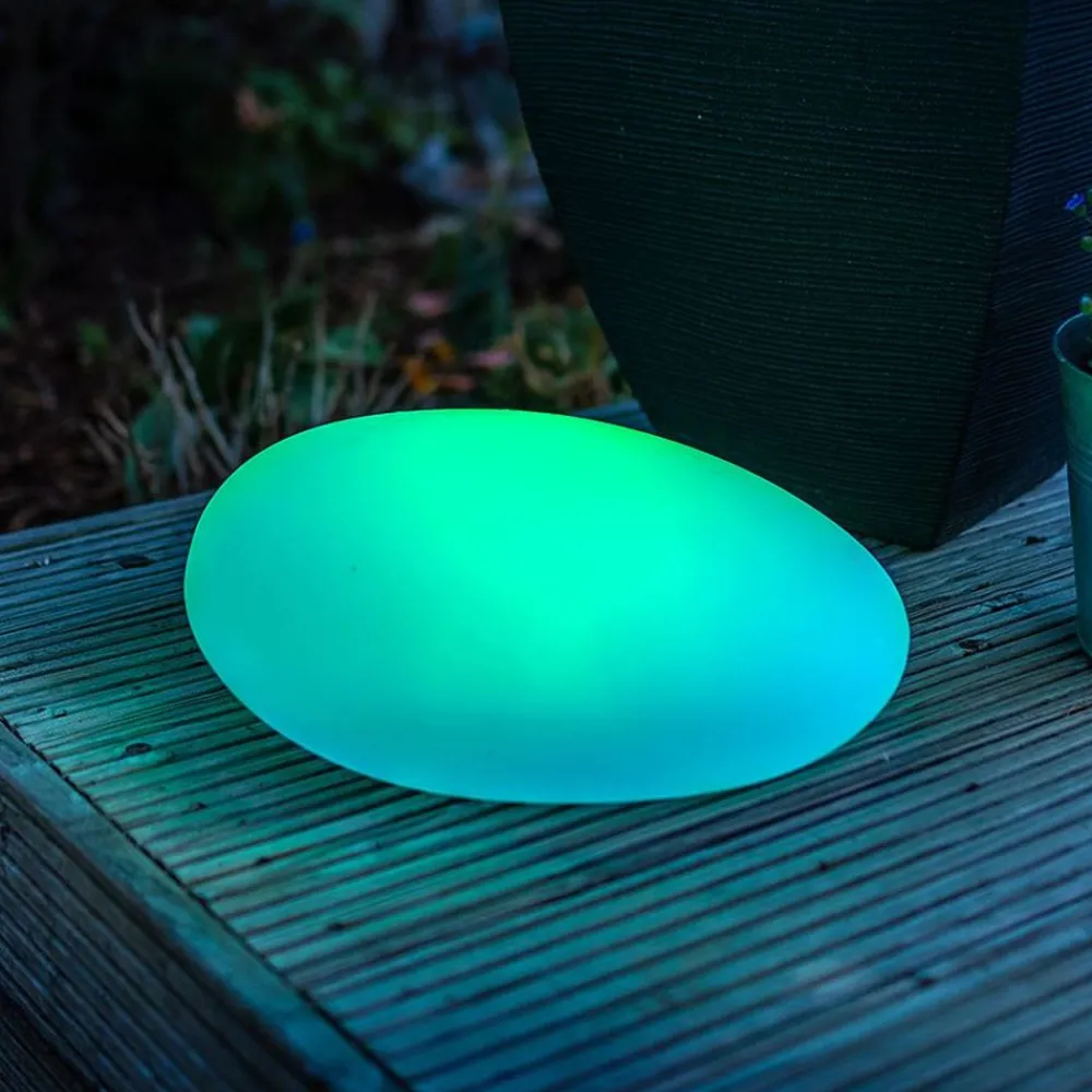 TP Leuchtdeko^Solar-Led-Gartenleuchte Stein 40X17X30Cm