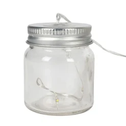 TP Lichterketten^Solar-Lichterkette Mit 8 Dekoglasern Und 24 Leds Warmweis