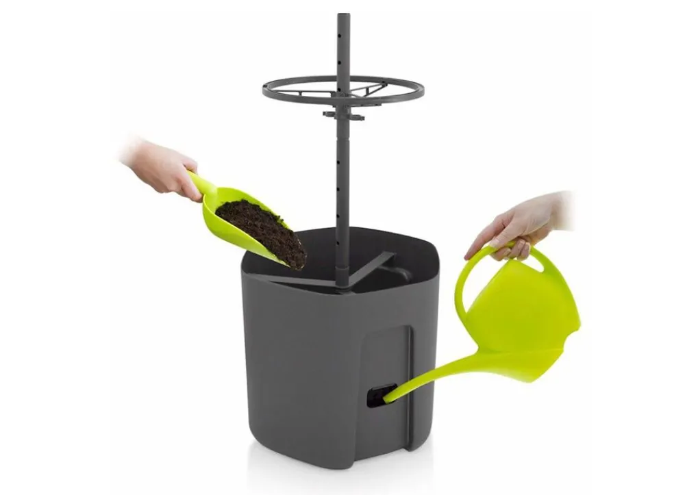 Plastkon Rankhilfen^Tomatenpflanztopf Mit Rankhilfe 29Cm Anthrazit