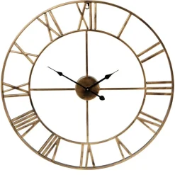TP Sonstige Innendeko^Vintage-Metall-Wanduhr 60Cm Bronze