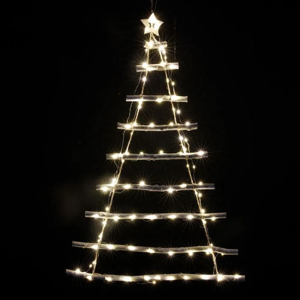 New Home Christmas Adventskalender^Wandobjekt Weihnachtsbaum Aus Holz 62X90Cm