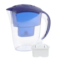 TP Geschirr Und Getränkebehälter^Wasser-Filterkanne Mit Filterkartusche 2,4 Liter Blau