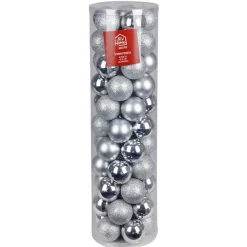 New Home Christmas Weihnachtsbaumkugeln^Weihnachtsbaumkugeln 6Cm 55Er-Set Silber
