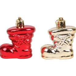New Home Christmas Weihnachtsbaumanhänger^Weihnachtsbaumschmuck-Set 87-Teilig Aus Kunststoff Rot/Gold