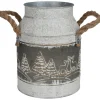 TP Vasen Und Schalen^Zink-Kanne Winterlandschaft 16X22Cm